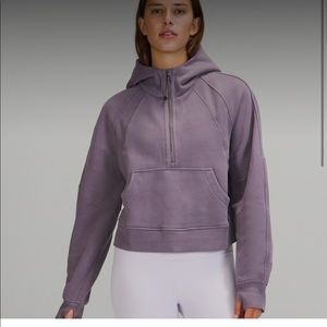 *last chance* Lululemon lavender dust xl/xxl NWT scuba oversized 1/2 zip